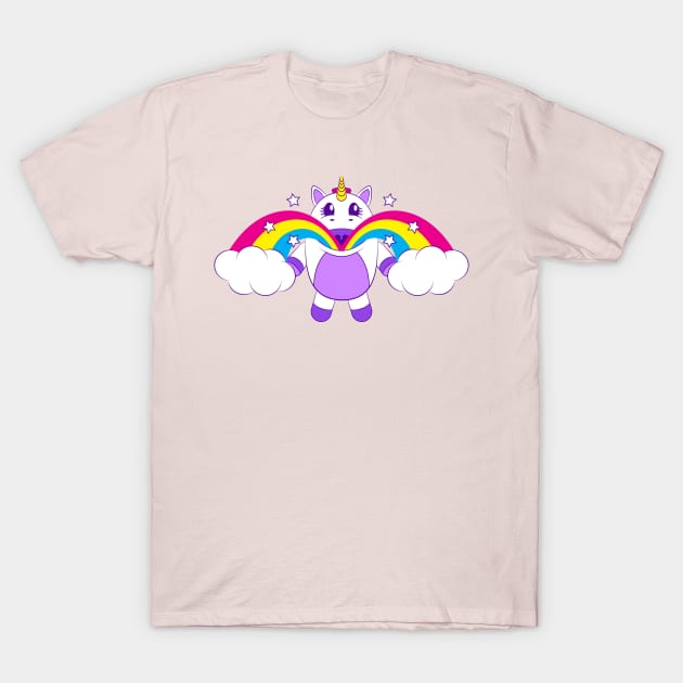 Unicorn and Rainbows T-Shirt by Ian Moss Creative
